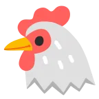 Chicken emoji on Google