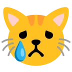 Crying Cat emoji on Google