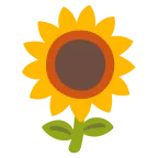 Emoji Girasol en Google