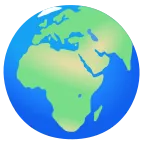 Globe Showing Europe-Africa emoji on Google