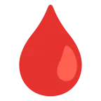 Emoji Gota de sangre en Google