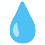 Droplet emoji on Google