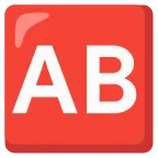 AB Button (Blood Type) emoji on Google