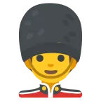 Emoji Guardia hombre en Google