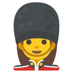 Emoji Guardia mujer en Google