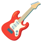 Guitar emoji on Google