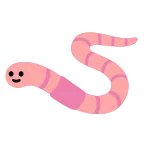 Worm emoji on Google