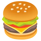 Emoji Hamburguesa en Google