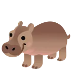 Emoji Hipopótamo en Google