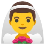 Emoji Hombre con velo en Google
