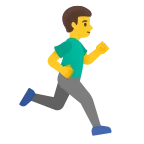 Emoji Hombre corriendo: hacia la derecha en Google