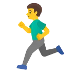 Emoji Hombre corriendo en Google