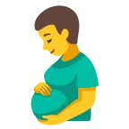 Emoji Hombre embarazado en Google