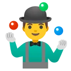 Emoji Hombre haciendo malabares en Google