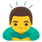 Emoji Hombre haciendo una reverencia en Google