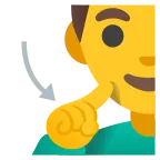 Deaf Man emoji on Google
