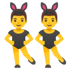 Men with Bunny Ears emoji on Google