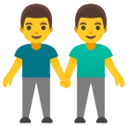 Men Holding Hands emoji on Google