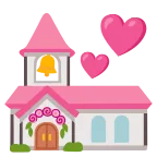 Emoji Iglesia celebrando boda en Google