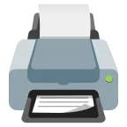 Printer emoji on Google