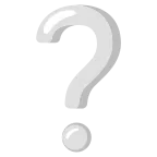White Question Mark emoji on Google