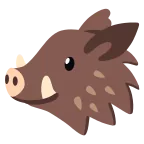 Emoji Jabalí en Google