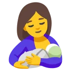 Breast-Feeding emoji on Google