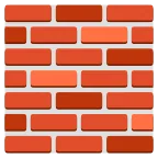 Brick emoji on Google