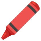 Emoji Lápiz de cera en Google