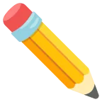 Pencil emoji on Google