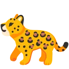 Leopard emoji on Google