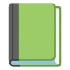 Emoji Libro verde en Google