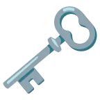 Old Key emoji on Google