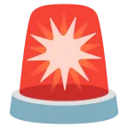 Emoji Luces de policía en Google
