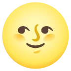 Full Moon Face emoji on Google