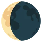 Waning Crescent Moon emoji on Google