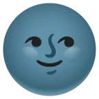 Emoji Luna nueva con cara en Google