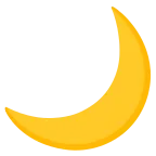 Crescent Moon emoji on Google