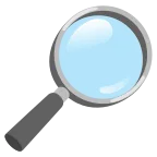 Emoji Lupa orientada hacia la derecha en Google