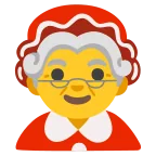 Emoji Mamá Noel en Google