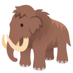 Mammoth emoji on Google