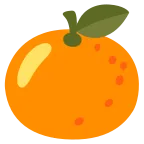 Emoji Mandarina en Google