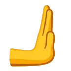 Rightwards Pushing Hand emoji on Google