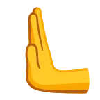 Emoji Mano empujando hacia la izquierda en Google