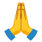 Emoji Manos juntas en Android