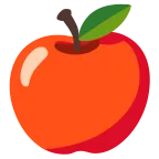 Red Apple emoji on Google