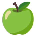 Green Apple emoji on Google