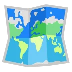 Emoji Mapa mundial en Google