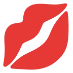 Kiss Mark emoji on Google