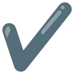 Check Mark emoji on Google
